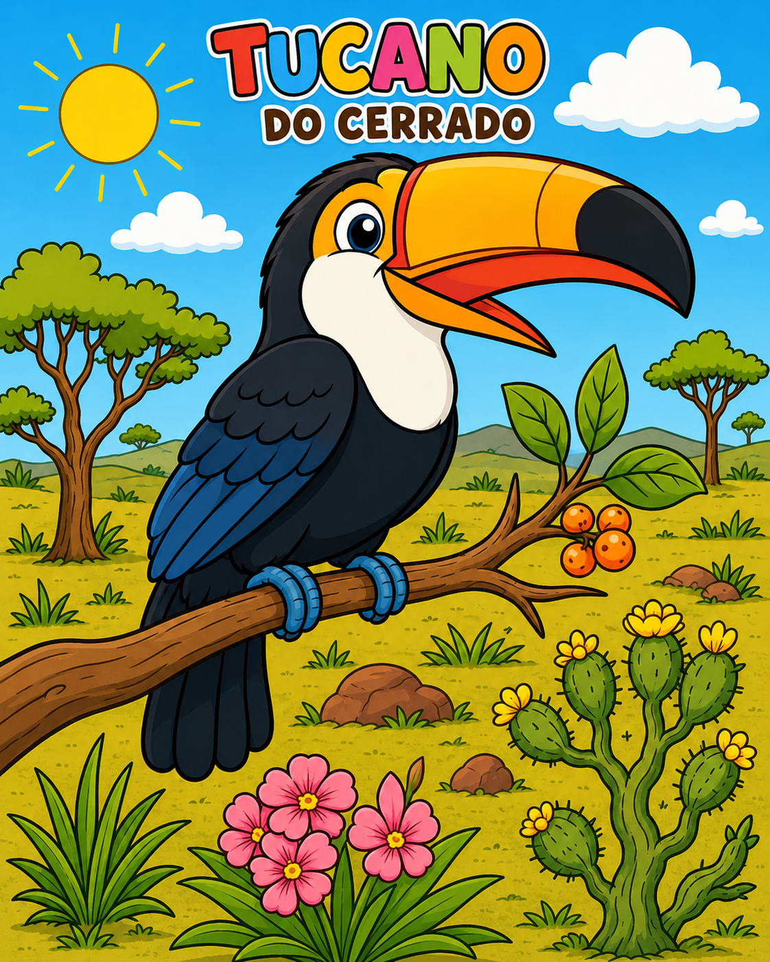 Tucano do Cerrado Colorida